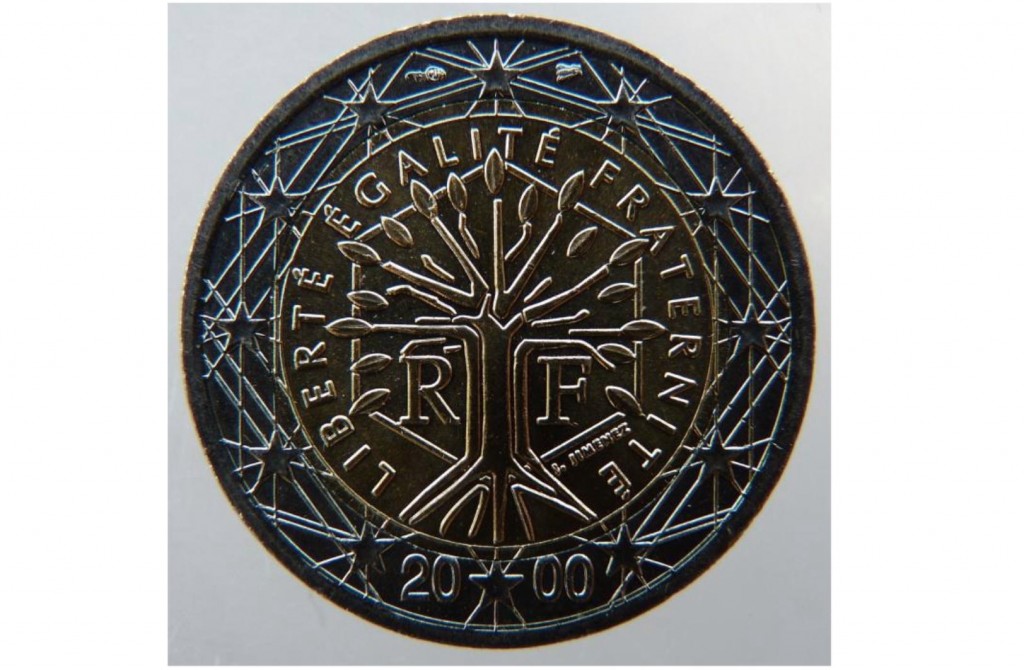 2 Euro Liberté Egalité Fraternité 2000 Valore