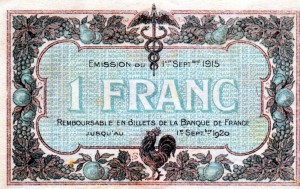 1 Franc Chambre de commerce 2eme émission (revers)