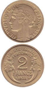 2 Francs 1938 - Type Morlon