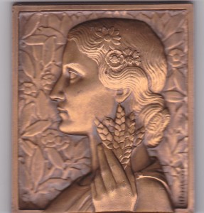 Concours Agricole - Avers (Plaquette d'Alexandre Morlon - 1937)