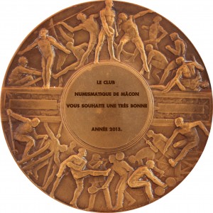 Vœux2013 - (Revers de la médaille "Sports" d'Alexandre Morlon)