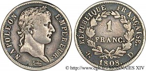 1 Franc 1808 (photo CGB)