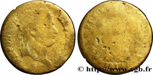 Faux Demi-Franc 1814 en cuivre (photo CGB)