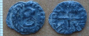 Mâcon 1400-1500 - Chanoines de St Vincent - méreau S - Pb 13mm (coll. jcd)