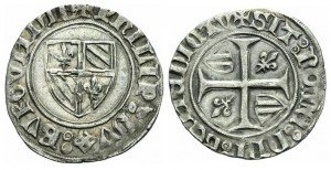 Auxonne - 1391-1395 - philippe-le-hardi - guénar du 1er type - ancienne-coll-JCD (ogn-5276-cab2011-398)