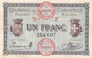 1 Franc Série F (Coll. Mg)