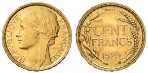 Essai de la 100 francs 1929 par Alexandre Morlon