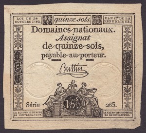 Assignat de 15 sols