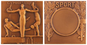 Gymnastique (bronze - MdP - 59 mm)