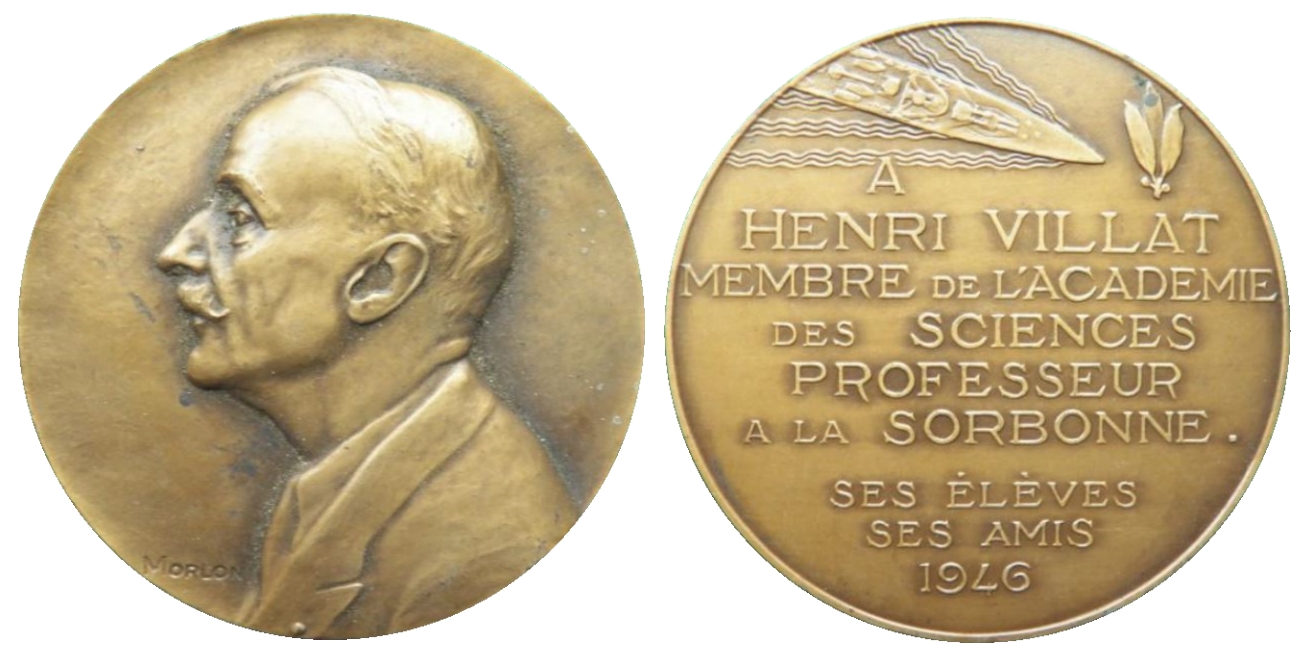 Henri Villat : Une médaille d’Alexandre Morlon datée de 1946