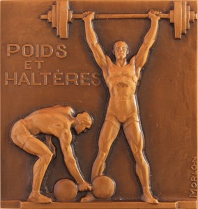 Sport - Avers Poids et Haltères (MdP - Bronze - 51 x 53 mm)