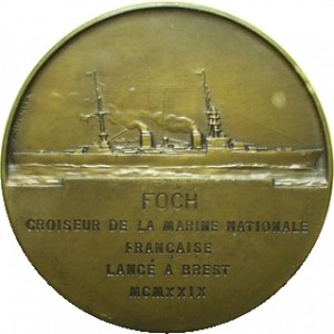 Croiseur Foch 1929 revers