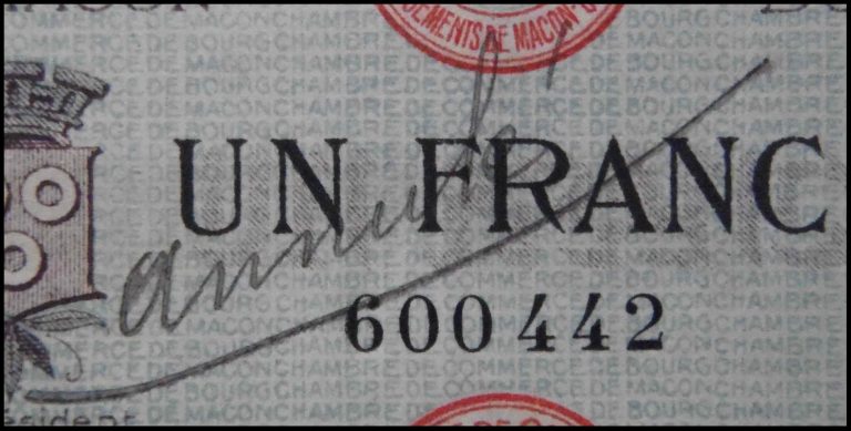 Les billets des Chambres de commerce de Mâcon et Bourg-en-Bresse, enfin un visuel