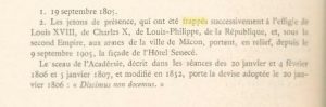 Extrait Annales de l'Académie de Mâcon (Source Gallica.bnf.fr)