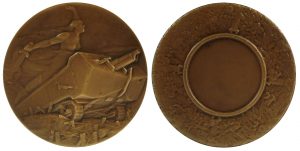 Les Tanks (Médaille d'Alexandre Morlon éditée en 1918)
