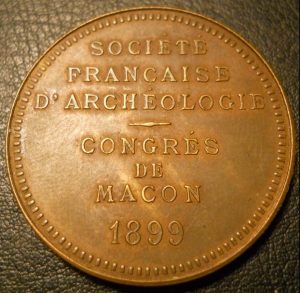 Société française d'archéologie - Congres de Macon 1899 - Avers