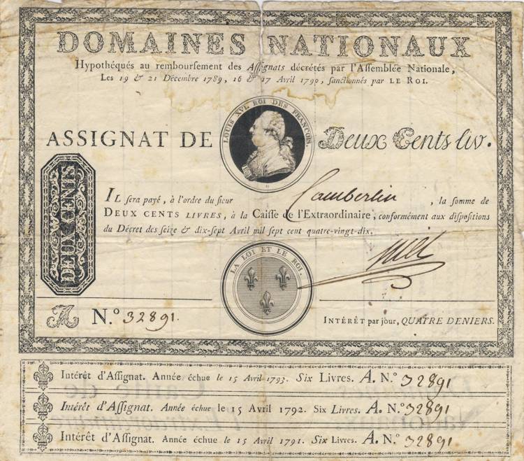 Les billets de confiance émis par la municipalité de Mâcon en 1792 (Partie 2)