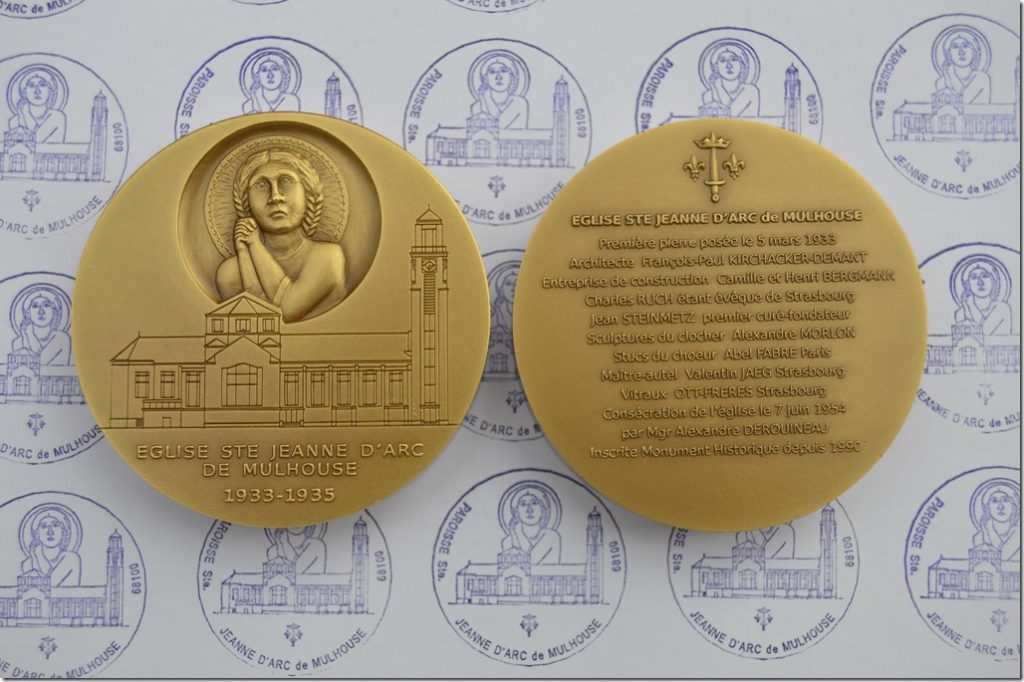 Médaille de Ste Jeanne d Arc de Mulhouse