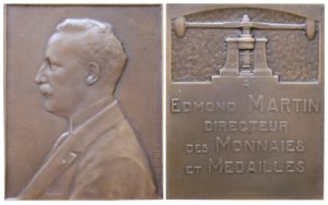 Plaquette Edmond Martin (MdP - Bronze 73mm x 91mm - 255 g)