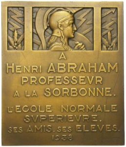 Henri Abraham - Revers (par Alexandre Morlon - 1938)
