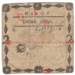 Assignats de Mâcon : La prévention contre les faussaires – Les points secrets sur les billets de 2 sols (Partie 8.2)