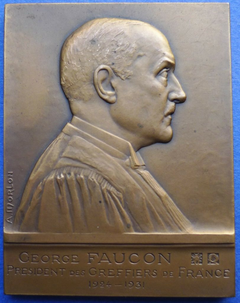 George FAUCON - Plaquette en bronze d'Alexandre Morlon
