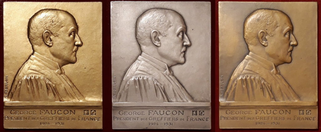 Georges FAUCON par Alexandre Morlon - Finitions Or - Argent et Bronze