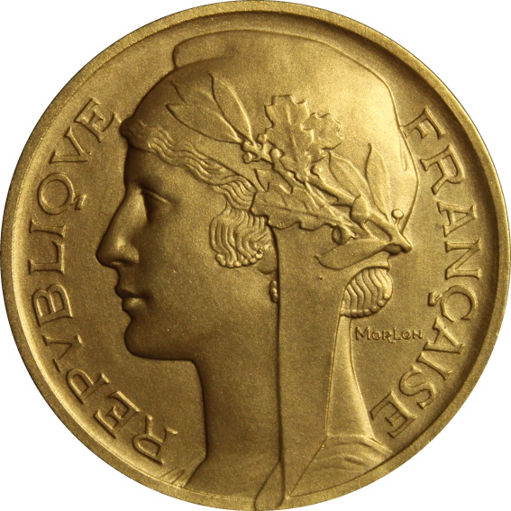 République (médaille initiale de 1930) par Alexandre Morlon