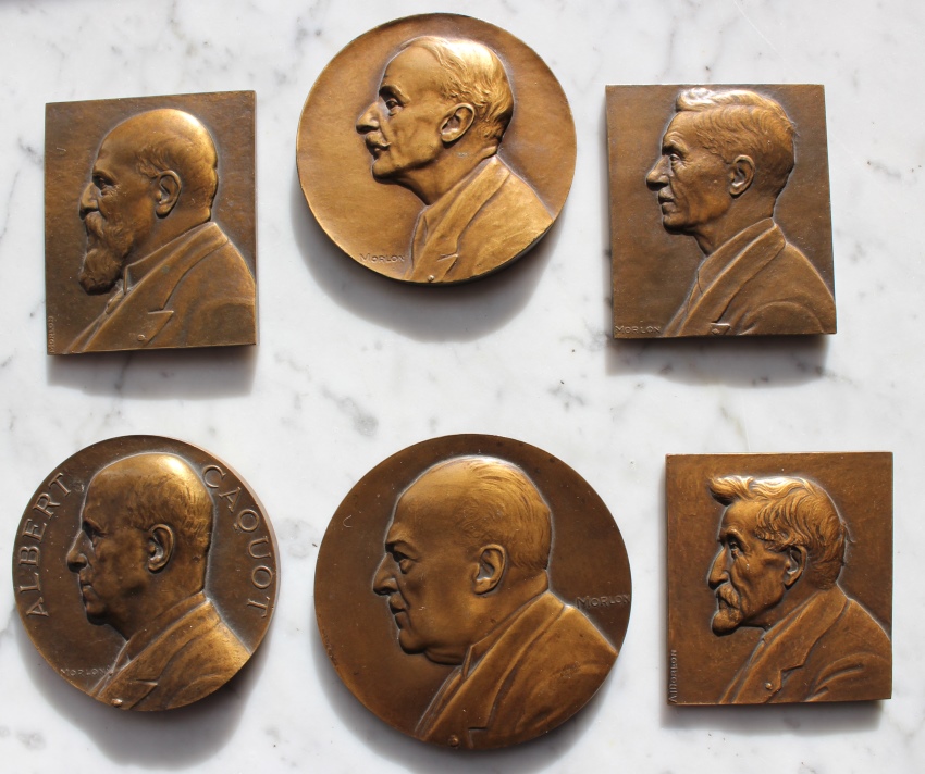 Médailles de scientifiques français réalisées par Alexandre Morlon - Avers (photo Anne Jolivet)
