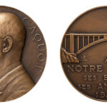 Albert Caquot : Une des dernières médailles d’Alexandre Morlon en 1947