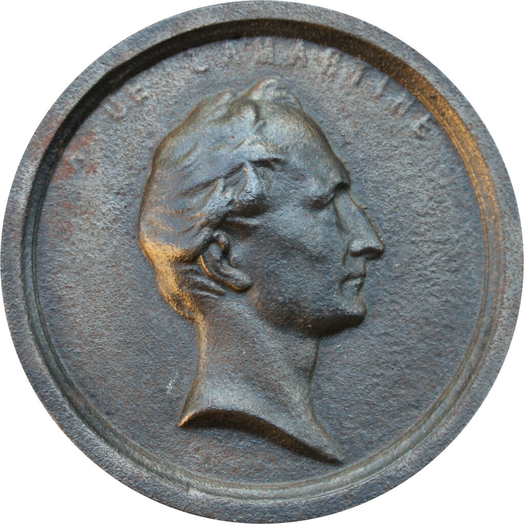 Médaille A Lamartine - Avers (Fonte - 118 mm - 834 g)