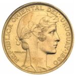 L’avers de la 10 Centésimos 1930 pour l’Uruguay gravé par Alexandre Morlon