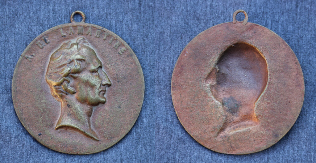 Médaille A DE LAMARTINE en bronze