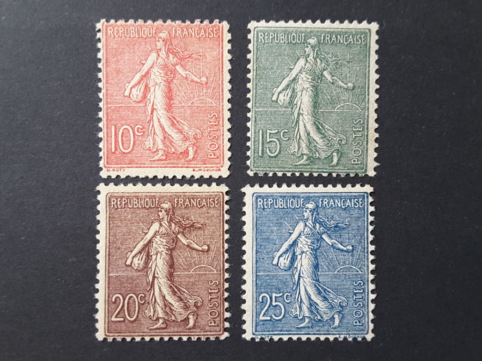 La semeuse sur les timbres-poste français