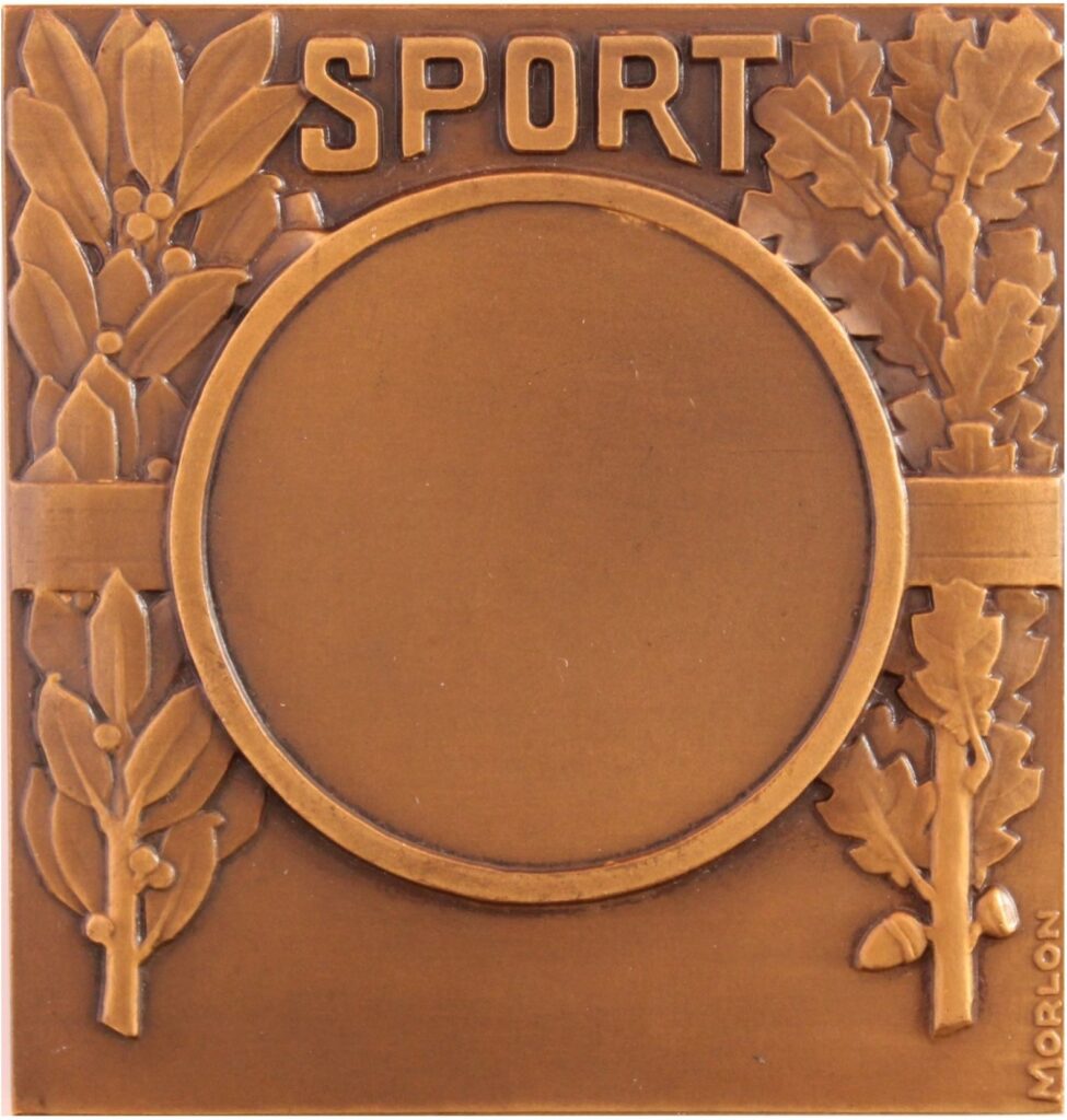 Revers de la plaquette Sport par Alexandre Morlon