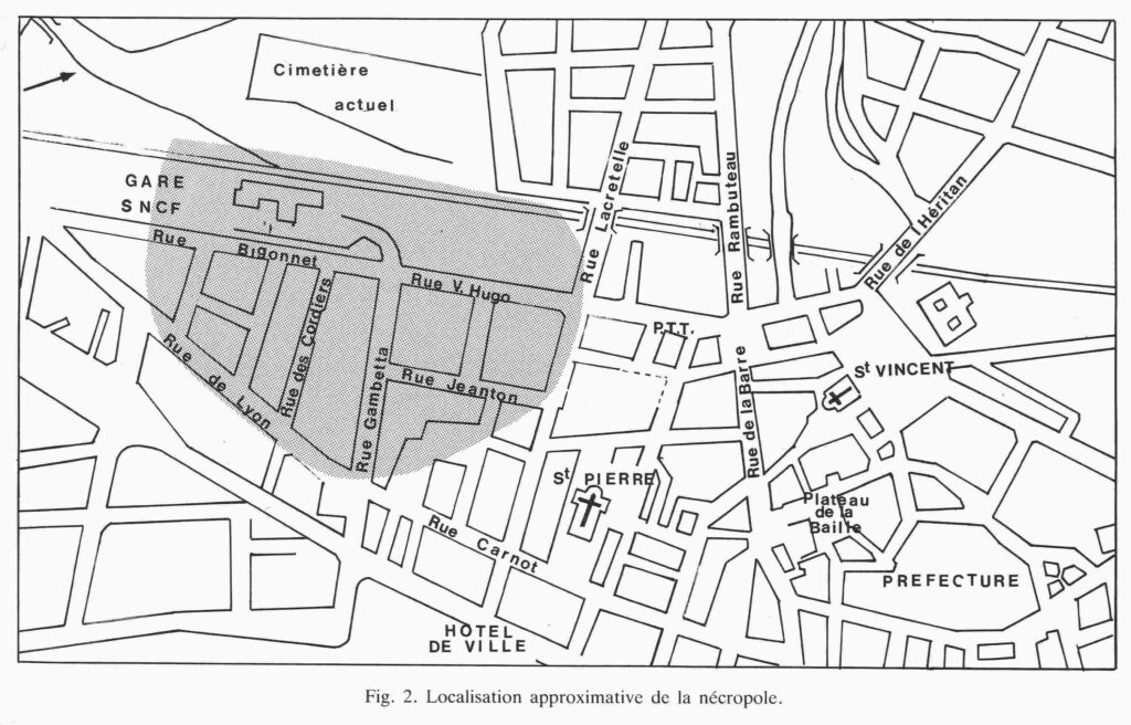 Localisation de la nécropole