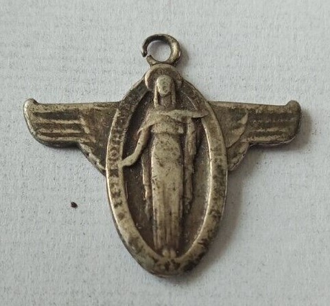 Médaille religieuse "Notre Dame de l'Air" gravée par Alexandre Morlon