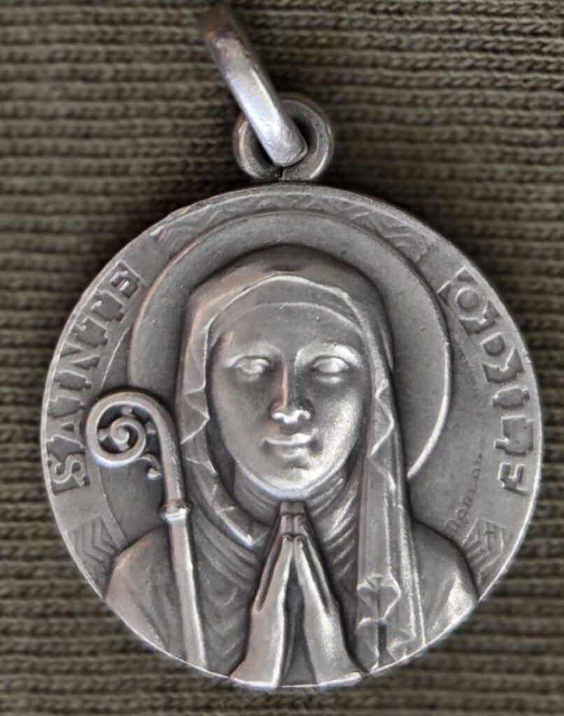 Sainte Odile - Avers (Argent - 18 mm)
