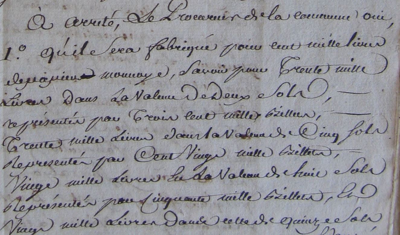 Les billets de confiance émis par la municipalité de Mâcon en 1792 (Partie 4)