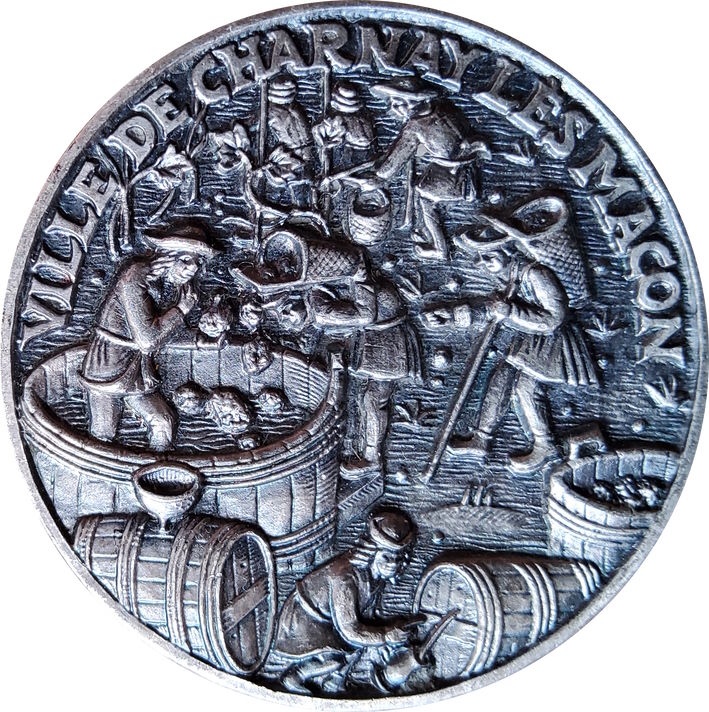 La médaille “Scène de vendanges” de Charnay lès Mâcon