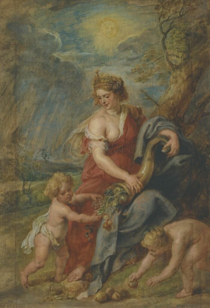 La déesse Abondance par Rubens (1630)