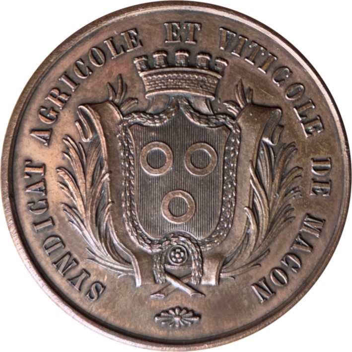 Médaille du Congrès Viticole de Macon en 1887 (Avers)
