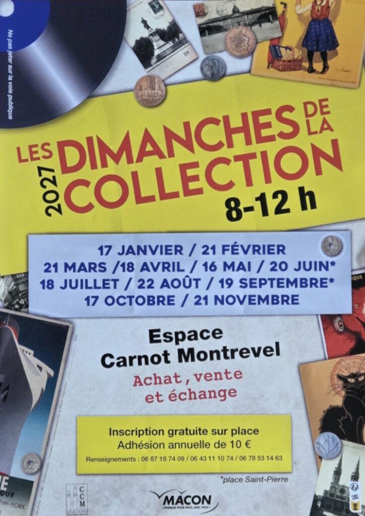 Dimanches de la Collection 2027 - Calendrier